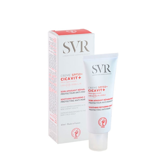 ЦИКАВИТ ПЛЮС КРЕМ SPF50+ 40 мл / SVR CICAVIT+ SOOTHING CREAM SPF50+