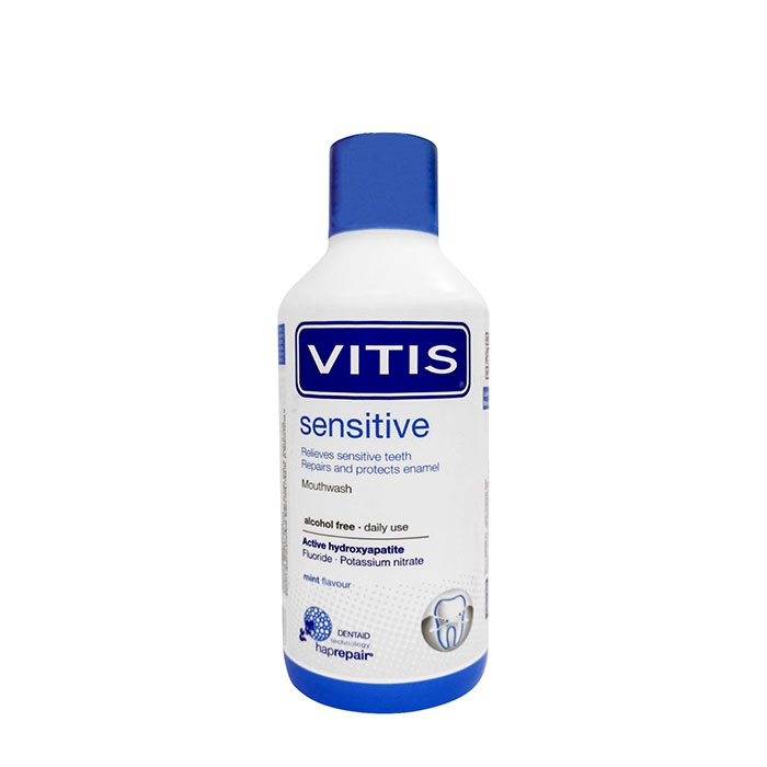 ВОДА ЗА УСТА ВИТИС СЕНЗИТИВ ЗА ЧУВСТВИТЕЛНИ ЗЪБИ 500 мл / DENTAID VITIS SENSITIVE MOUTHWASH