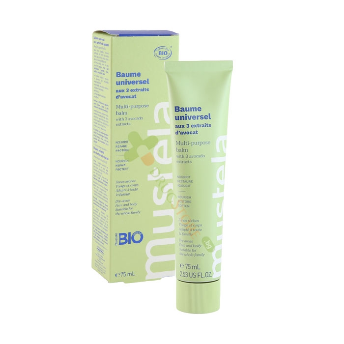 МУСТЕЛА МУЛТИФУНКЦИОНАЛЕН БАЛСАМ С ТРИ ЕКСТРАКТА ОТ АВОКАДО 75 мл / MUSTELA UNIVERSAL BALM AVOCADO