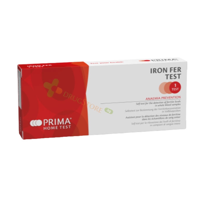 ПРИМА ТЕСТ ЗА НЕДОСТИГ НА ЖЕЛЯЗО 1 брой / PRIMA HOME TEST IRON FER TEST