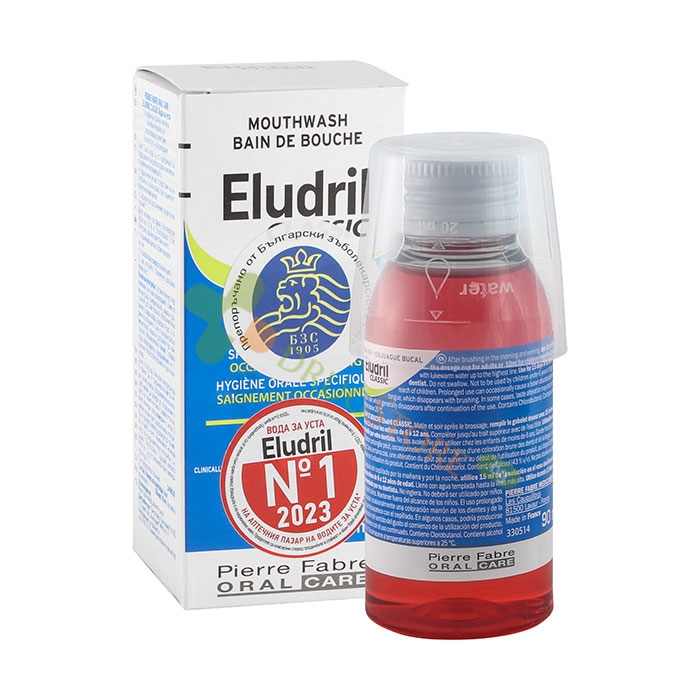 ВОДА ЗА УСТА ЕЛУДРИЛ КЛАСИК 90 мл / ELUDRIL MOUTHWASH CLASSIC
