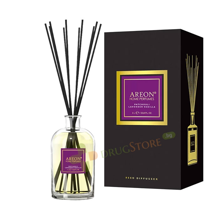 АРЕОН АРОМАТИЗАТОР ПРЕМИУМ PATCHOULI, LAVENDER, VANILLA 1 л / AREON REED DIFFUSSER PATCHOULI, LAVENDER, VANILLA
