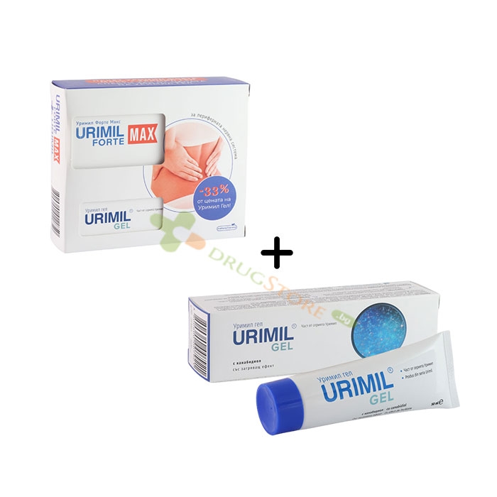 УРИМИЛ ФОРТЕ МАКС капсули 30 броя+ УРИМИЛ ГЕЛ 50 мл / NATUR PRODUKT URIMIL FORTE MAX