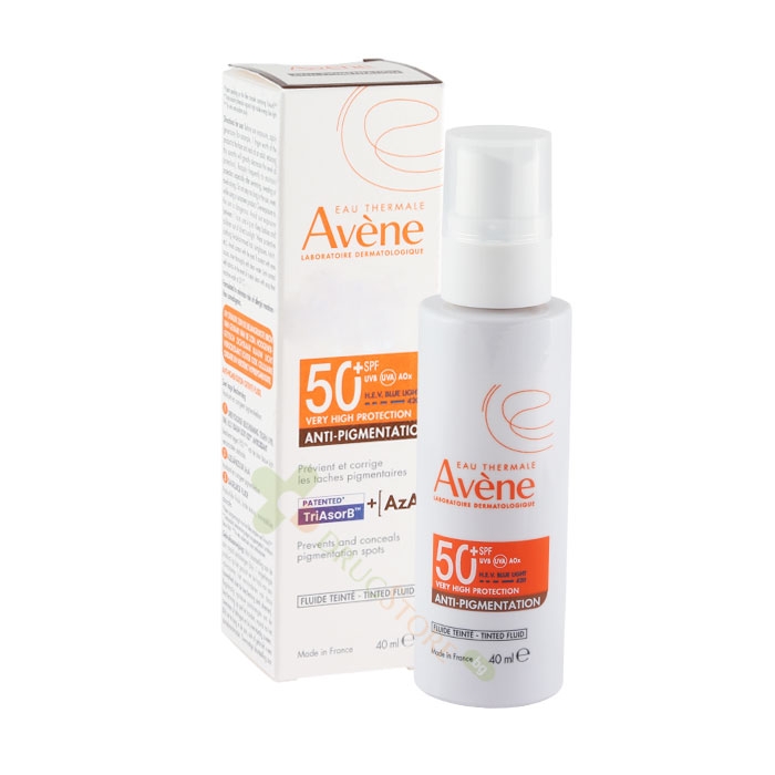 АВЕН СЛЪНЦЕЗАЩИТЕН ТОНИРАН ФЛУИД ПРИ ПИГМЕНТАЦИИ SPF50+ 40 мл / AVENE ANTI-PIGMENTATION TINTED FLUID SPF50+