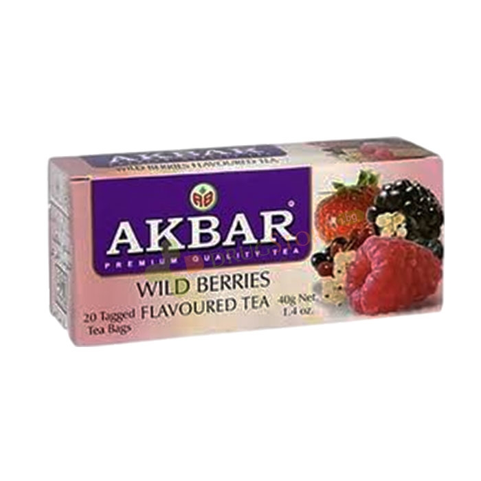 ЧАЙ АКБАР ЧЕРЕН С АРОМАТ НА ГОРСКИ ПЛОДОВЕ ФИЛТЪР 20 броя / AKBAR WILD BERRIES FLAVOURED BLACK TEA