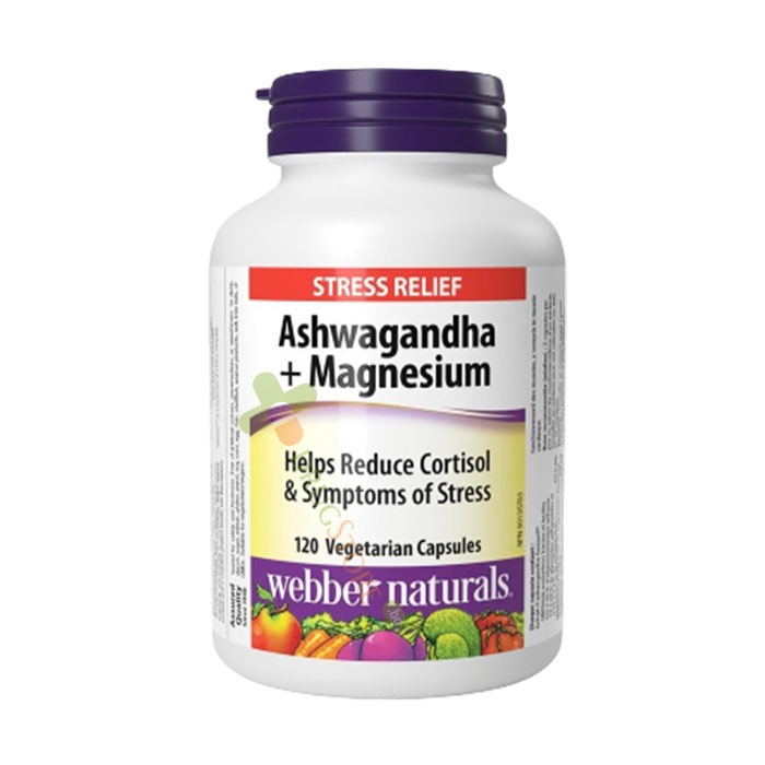 АШВАГАНДА + МАГНЕЗИЙ капсули 120 броя / WEBBER NATURALS ASWAGANDHA + MAGNESIUM