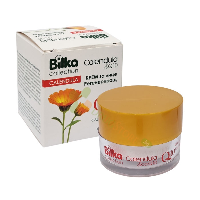 БИЛКА РЕГЕНЕРИРАЩ КРЕМ ЗА ЛИЦЕ С НЕВЕН И Q10 40 мл / BILKA COLLECTION CALENDULA+Q10 REGENERATING FACE CREAM CALENDULA+Q10