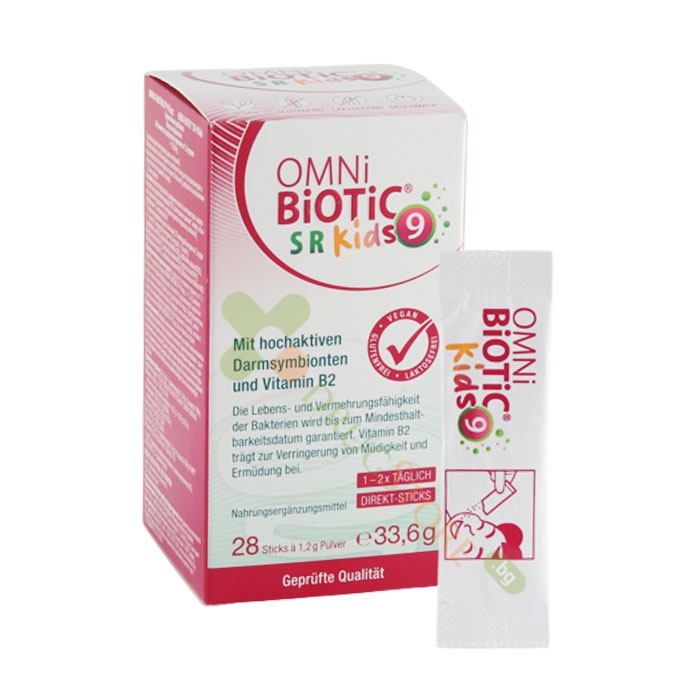 ОМНИ БИОТИК КИДС SR-9 сашета за директен прием 28 броя / INSTITUT ALLERGOSAN OMNI BIOTIC SR-9 KIDS sachet