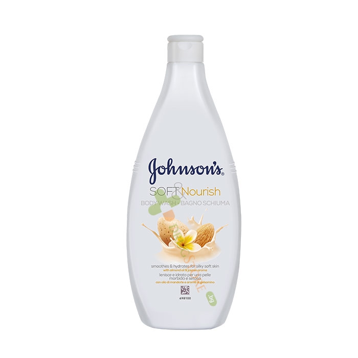 ДЖОНСЪНС ДУШ ГЕЛ БАДЕМОВО МАСЛО И ЖАСМИН 750 мл / JOHNSON&#039;S SOFT+NOUR BODY WASH ALMOND OIL AND JASMIN AROMA 750 ml