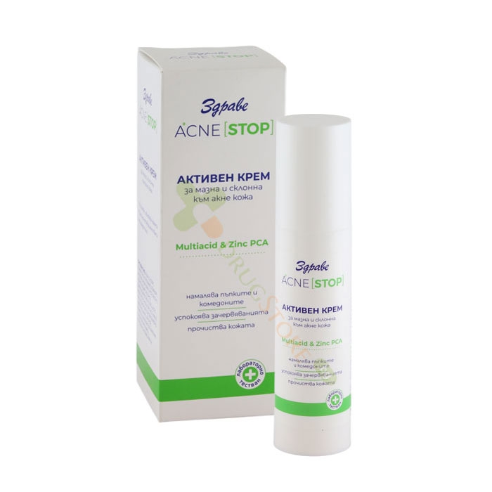 АКНЕ СТОП АКТИВЕН КРЕМ 50 мл / ZDRAVE ACNE STOP ACTIVE CREAM