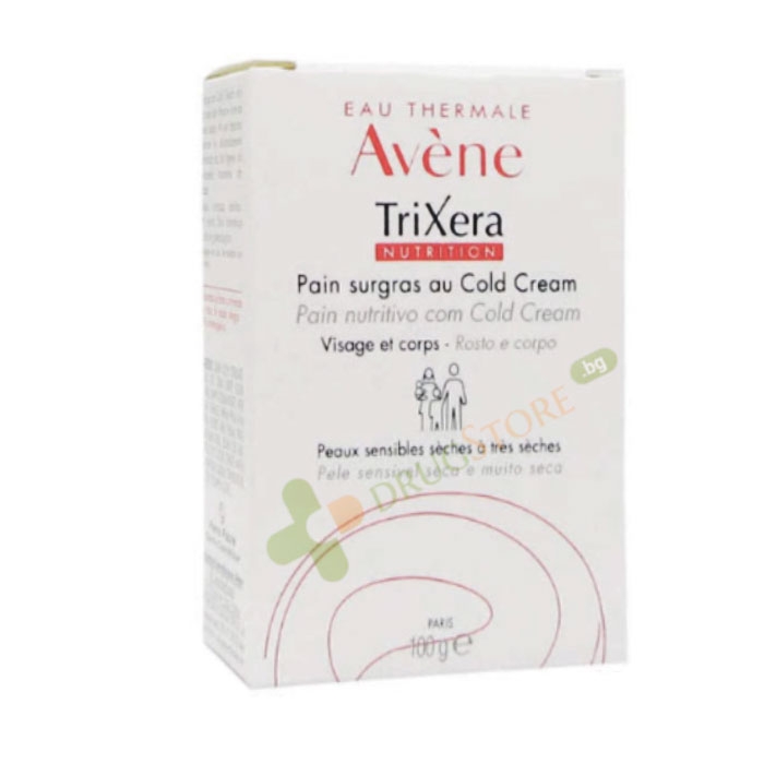 АВЕН ТРИКСЕРА СВРЪХОБОГАТЕН САПУН С КОЛД КРЕМ 100 г / AVENE TRIXERA COLD CREAM ULTRA-RICH CLEANSING SOAP