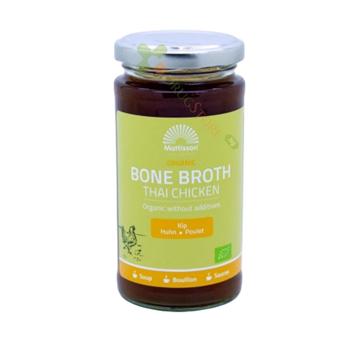 МАТИСЪН ПИЛЕШКИ КОСТЕН БУЛЬОН 240 мл / MATTISSON HEALTHSTYLE BONE BROTH THAI CHICKEN