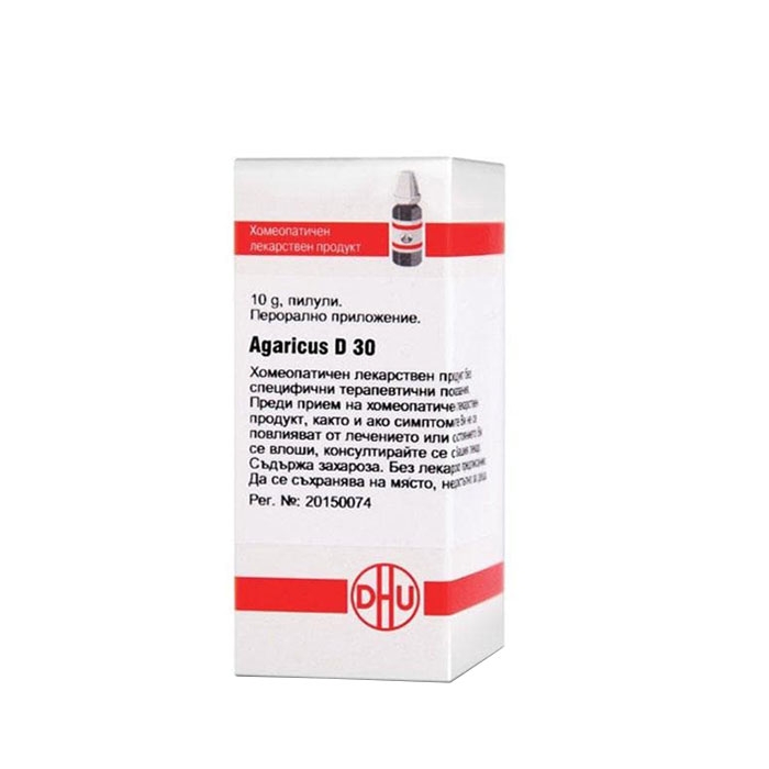 АГАРИКУС D30 пилули 10 гр. / DHU-ARZNEIMITTEL AGARICUS D30