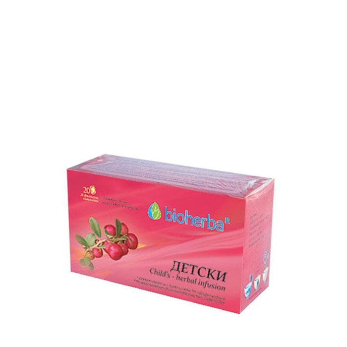 БИОХЕРБА ДЕТСКИ ЧАЙ филтър 20 броя / BIOHERBA CHILD S HERBAL INFUSION