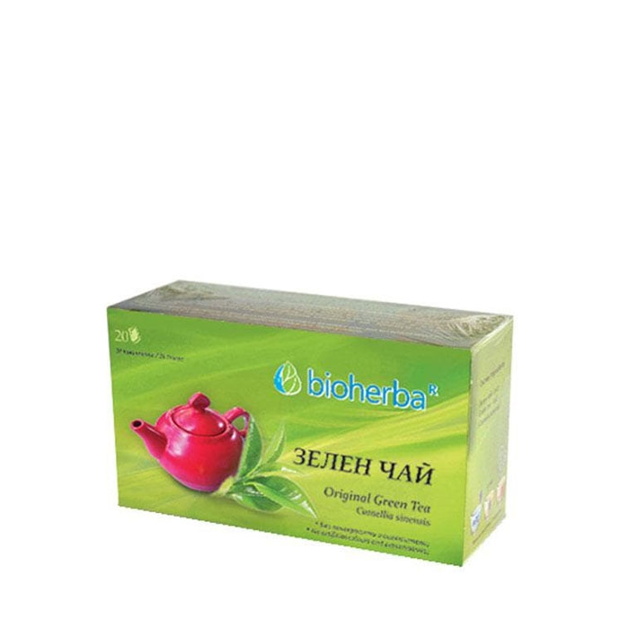 БИОХЕРБА ЗЕЛЕН ЧАЙ филтър 20 броя / BIOHERBA GREEN TEA ORIGINAL HERBAL INFUSION