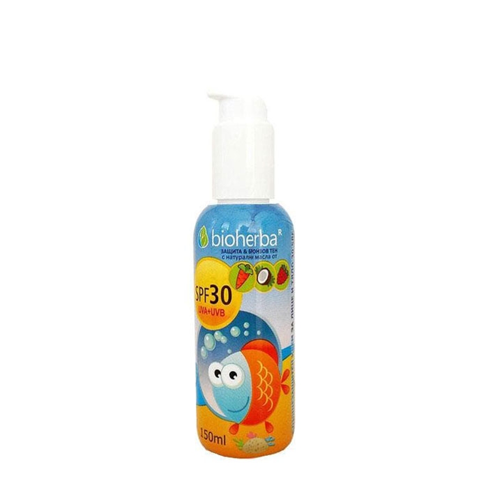 БИОХЕРБА СЛЪНЦЕЗАЩИТЕН КРЕМ С ПОМПА SPF 30 150 мл. / BIOHERBA SUN PROTECTION CREAM SPF 30