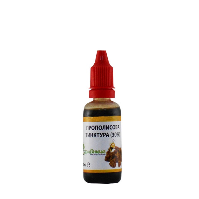 ЗДРАВНИЦА ПРОПОЛИСОВА (КЛЕЕВА) ТИНКТУРА 30% 30 мл. / ZDRAVNITSA PROPOLIS TINCTURE 30% ALCOHOLIC EXTRACT