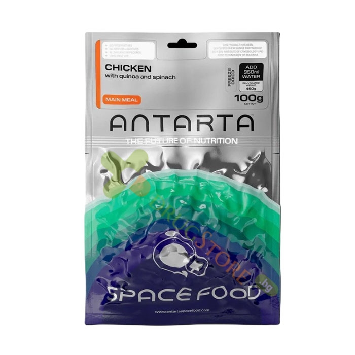 АНТАРТА ПИЛЕШКО МЕСО С КИНОА И СПАНАК 100 г / ANTARTA CHICKEN WITH QUINOA AND SPINACH