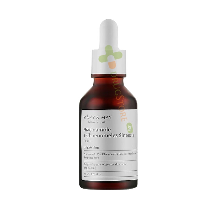 СЕРУМ С НИАЦИНАМИД И ЕКСТРАКТ ОТ ДЮЛЯ 30 мл / MARY &amp; MAY NIACINAMIDE + CHAENOMELES SINENSIS SERUM
