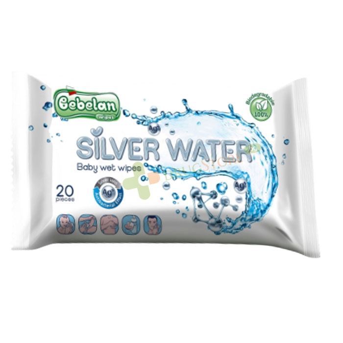 МОКРИ КЪРПИ БЕБЕЛАН СЪС СРЕБЪРНА ВОДА 20 броя / BEBELAN SILVER WATER WET WIPES