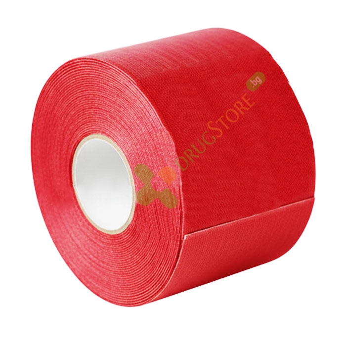 КИНЕЗИО ЛЕНТА ЧЕРВЕНА 5 см/5 м / NANJING 3H MEDICAL KINESIO TAPE RED 5 cm/5 m