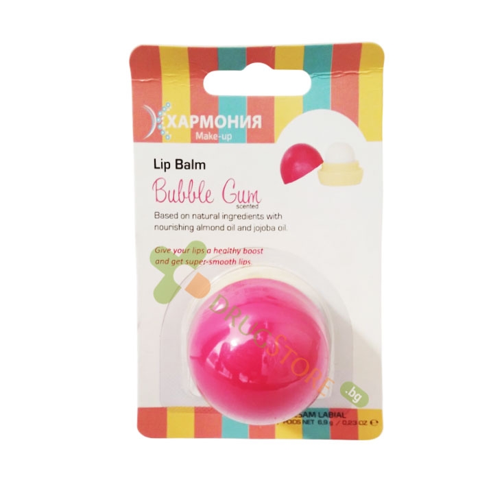 ХАРМОНИЯ БАЛСАМ ЗА УСТНИ С АРОМАТ НА ДЪВКА 6.9 г / HARMONIA LIP BALM BUBBLE GUM