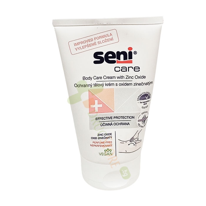 СЕНИ ЗАЩИТЕН КРЕМ ЗА ТЯЛО С ЦИНКОВ ОКСИД С НОВА ФОРМУЛА 100 мл / SENI BODY CARE CREAM WITH ZINC OXYDE NEW FORMULA