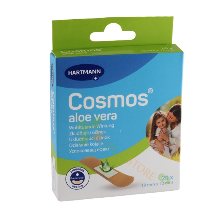 ХАРТМАН КОСМОС ПЛАСТИР С АЛОЕ ВЕРА 20 броя / HARTMANN COSMOS ALOE VERA PATCH