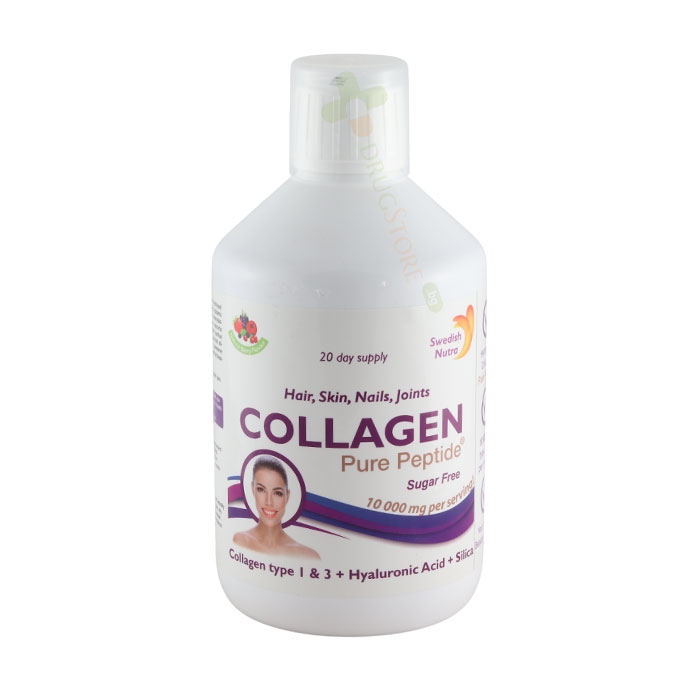 СУИДИШ НУТРА КОЛАГЕН разтвор 10 000 мг 500 мл / SWEDISH NUTRA COLLAGEN liquid formula 10000 mg