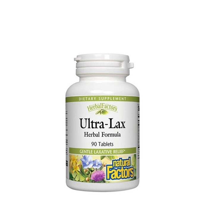 НАТУРАЛ ФАКТОРС УЛТРА - ЛАКС таблетки 90 броя / NATURAL FACTORS ULTRA - LAX