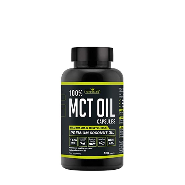 МСТ ОЙЛ капсули 120 броя / NATURES AID MCT OIL