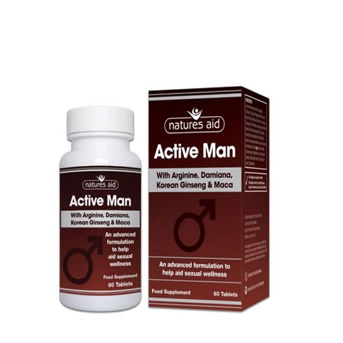 АКТИВ МЕН таблетки 60 броя / NATURES AID ACTIVE MAN