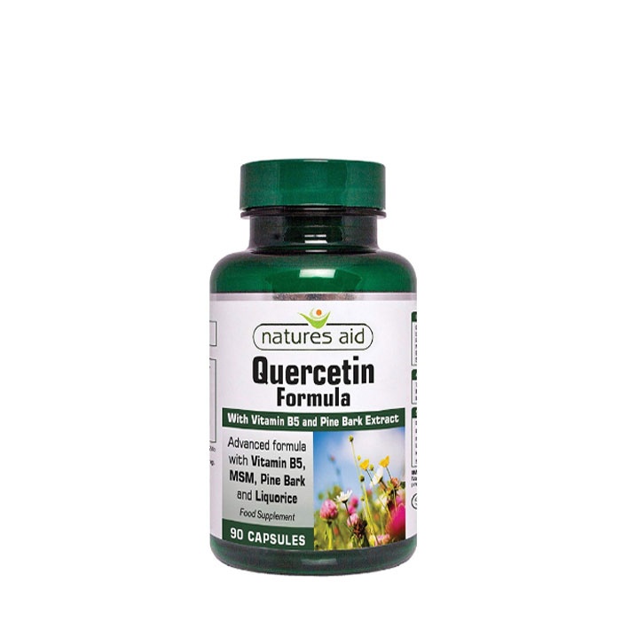 КВЕРЦЕТИН ФОРМУЛА капсули 90 броя / NATURES AID QUERCETIN FORMULA