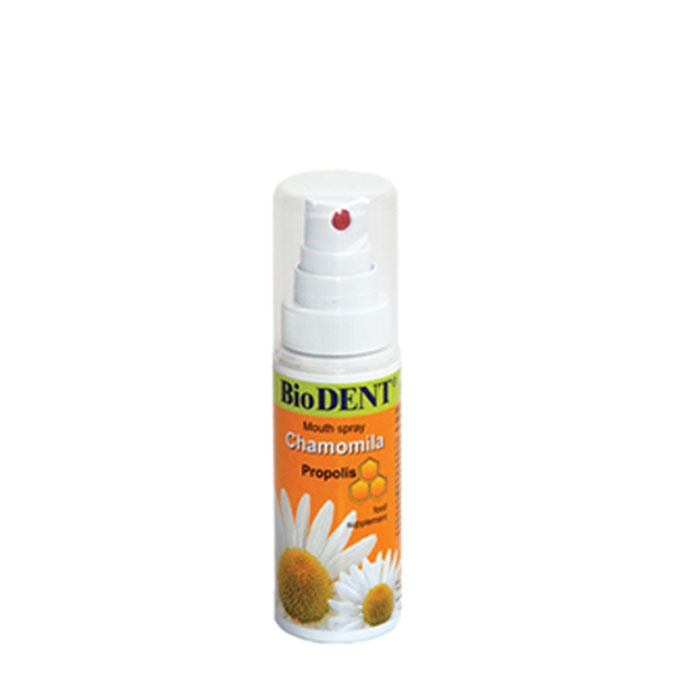 СПРЕЙ ЗА УСТА И ГЪРЛО БИОДЕНТ С ПРОПОЛИС И ЛАЙКА 50 мл. / BIODENT MOUTH SPRAY WITH PROPOLIS AND CHAMOMILA