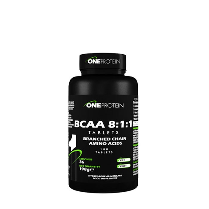 BCAA 8:1:1 УАН ПРОТЕИН таблетки 180 броя / ONE PROTEIN BCAA 8:1:1 ...