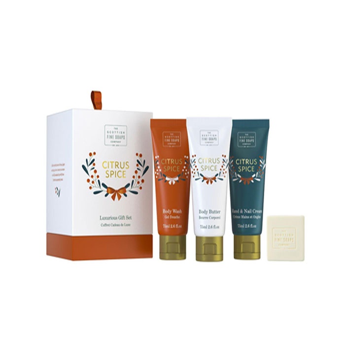 ЛУКСОЗЕН ПОДАРЪЧЕН КОМПЛЕКТ ЦИТРУС И КАНЕЛА / SCOTTISH FINE SOAPS CITRUS AND CINNAMON BODY SET