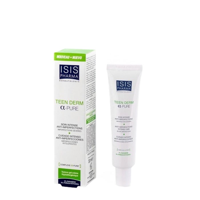 ТИЙН ДЕРМ КРЕМ - ГЕЛ АЛФА ПЮР 30 мл. / ISISPHARMA TEEN DERM CREAM GEL APLHA - PURE