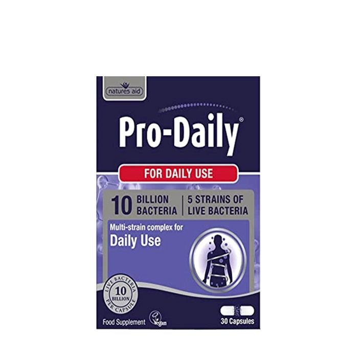 ПРО-ДЕЙЛИ ЕЖЕДНЕВЕН ПРОБИОТИЧЕН КОМПЛЕКС таблетки 30 броя / NATURES AID PRO - DAILY 10 BILLION BACTERIА