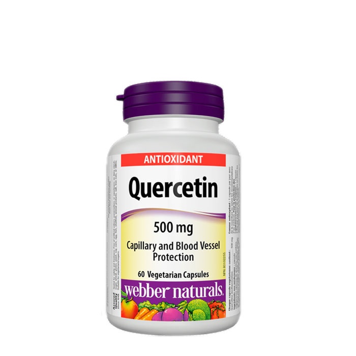 КВЕРЦЕТИН капсули 500 мг 60 броя / WEBBER NATURALS QUERCETIN
