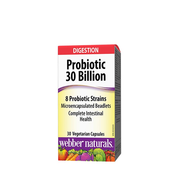 ПРОБИОТИК 30 млрд. капсули 30 броя / WEBBER NATURALS PROBIOTIC 30 BILLION 8 PROBIOTIC STRAINS