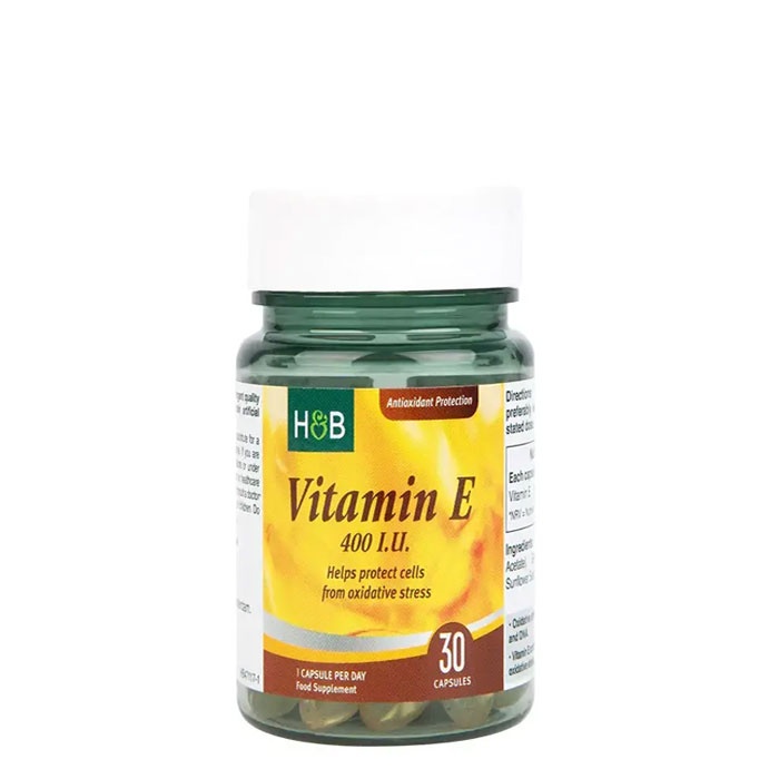 ВИТАМИН E 400 IU капсули 30 броя / HOLLAND &amp; BARRETT VITAMIN Е