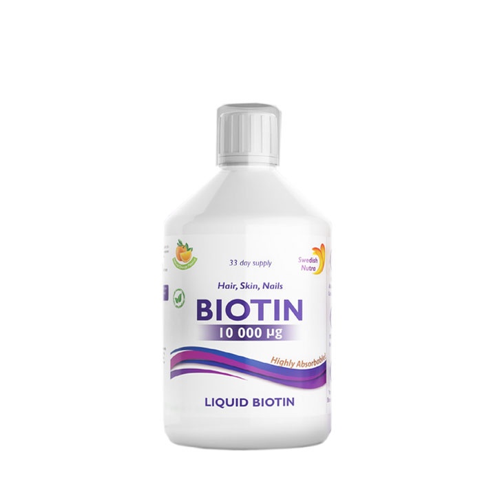 СУИДИШ НУТРА ТЕЧЕН БИОТИН 10 000 мкг 500 мл / SWEDISH NUTRA LIQUID BIOTIN 10 000 μg