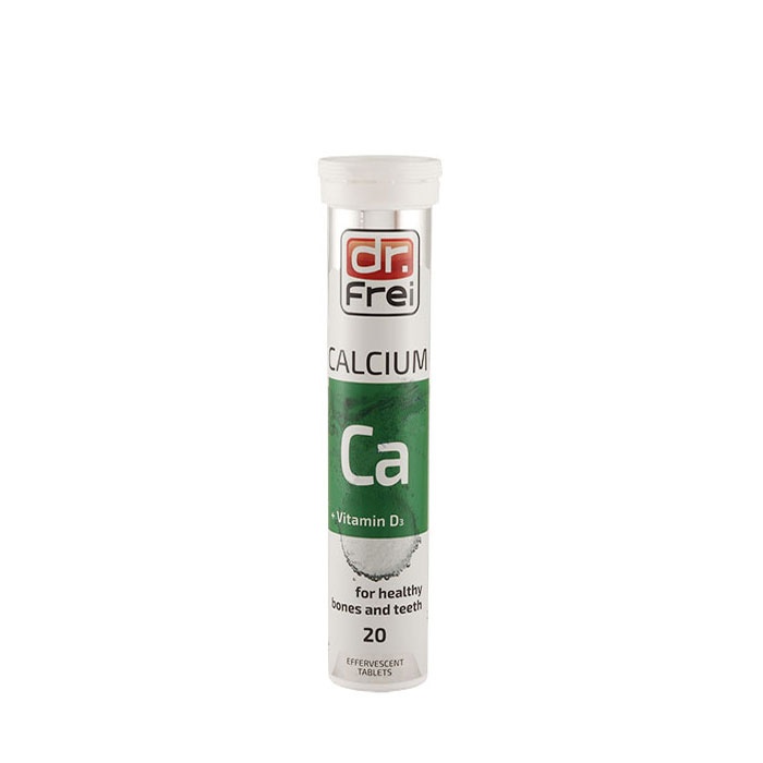 КАЛЦИЙ + ВИТАМИН D3 ефервесцентни таблетки 20 броя / DR. FREI CALCIUM + VITAMIN D3 effervescent tablets