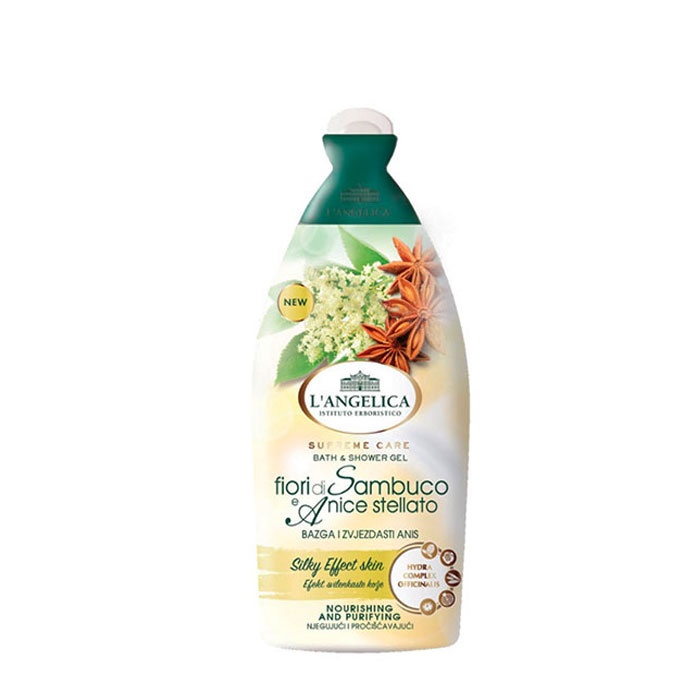 ДУШ ГЕЛ С БЪЗ И ЗВЕЗДОВИДЕН АНАСОН 500 мл. / L&#039;ANGELICA OFFICINALIS SHOWER GEL WITH ELDER AND STAR ANISE