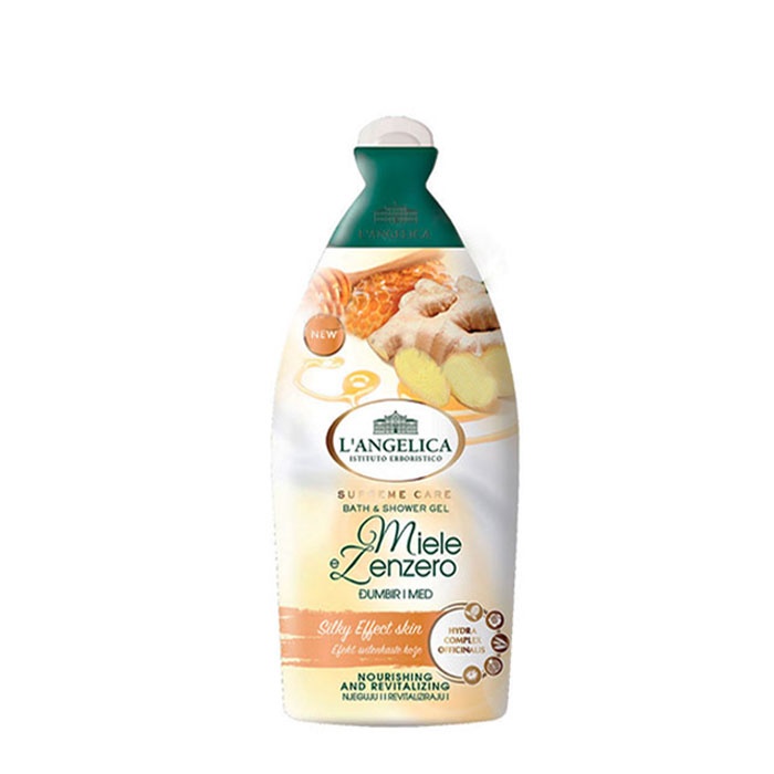 ДУШ ГЕЛ С МЕД И ДЖИНДЖИФИЛ 500 мл. / L&#039;ANGELICA OFFICINALIS BATH &amp; SHOWER GEL WITH GINGER AND HONEY