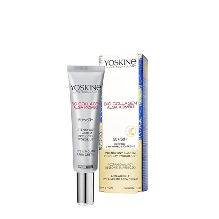 КРЕМ ЗА ОЧИ И УСТНИ ЙОСКИН BIO COLLAGEN 50+ 50 мл. / YOSKINE BIO COLLAGEN ANTI-WRINKLE EYE &amp; MOUTH AREA CREAM
