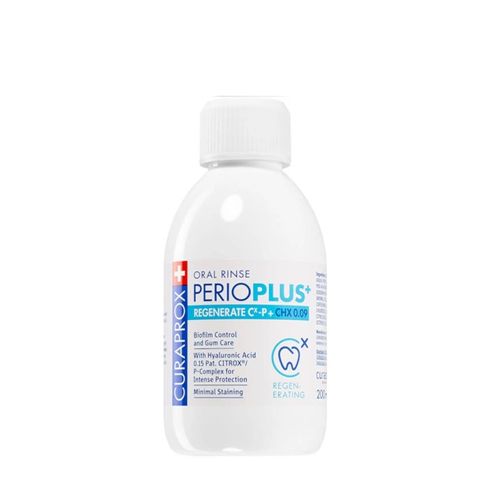 ВОДА ЗА УСТА ПЕРИО ПЛЮС РЕГЕНЕРИРАЩА 0.09% 200 мл. / CURAPROX MOUTHWASH PERIO PLUS REGENERATE 0.09%