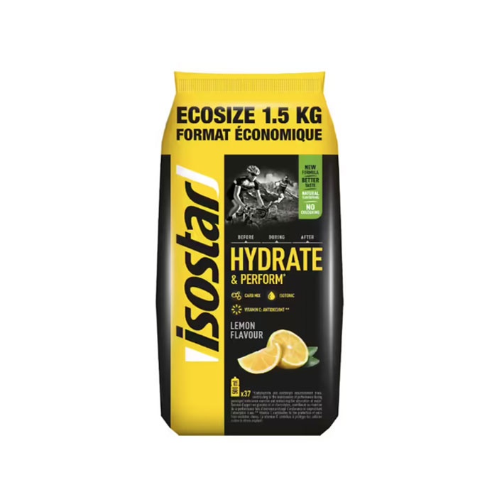 ИЗОСТАР ИЗОТОНИЧНА, ХИДРАТИРАЩА НАПИТКА С ВКУС НА ЛИМОН прах 1,5 кг. / IZOSTAR HYDRATE &amp; PERFORM LEMON powder 1.5 kg.