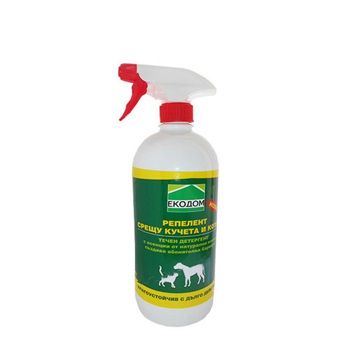 БРУЕР РЕПЕЛЕНТ СРЕЩУ КУЧЕТА И КОТКИ спрей 1 л. / BRUER REPELLENT AGAINST DOGS AND CATS