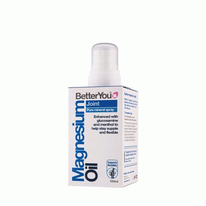 ТРАНСДЕРМАЛНО МАГНЕЗИЕВО СПРЕЙ-ОЛИО С ГЛЮКОЗАМИН ДЖОЙНТ 100 мл. / BETTER YOU TRANSDERMAL MAGNESIUM OIL JOINT WITH GLUCOSAMINE